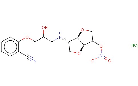 5-(2-HYDROXY-3-(2-CYANOPHENOXY)-PROPYLAMINO)-5-DESOXY-1,4:3,6-DIANHYDR O-L-IDIT-2-NITRAT HCL